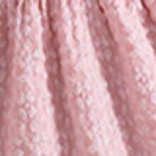 Đầm công chúa tay phồng màu hồng jacquard dễ thương, thanh lịch cho bé gái sơ sinh - Hồng - Xem 5