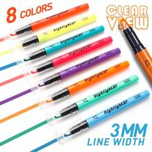 16pcs Set Painting Brush, 8 Colors Non-Smudge Non-Fading Highlighter Pens, 4pcs Fine Tip Drawing Pens, 4pcs Erasable Whiteboard Markers - 16PCS - View 8