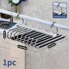 1 Giá Treo Quần 5/9 Tầng Nâng Cấp, Móc Treo Kim Loại Tiết Kiệm Với Thiết Kế Chống Trượt, Giảm 80% Sự Lộn xộn trong Tủ Quần Áo, Thích Hợp Cho Quần Legging, Quần Yoga, Quần Jeans, v.v. Quà Tặng Lễ Phục Sinh, Quà Tặng Ngày của Mẹ. - Nhiều màu - Xem 12