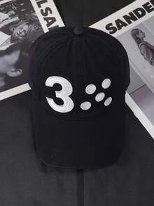 Mũ lưỡi trai thêu 3 chữ phong cách tối giản thời trang, mũ snapback điều chỉnh được unisex casual, phù hợp cho mọi mùa - A - Xem 6
