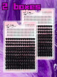 Fengxiu Eyelash Russian Lash Extensions Spikes Lash Individuals XZM150D Volume Eyelash Clusters D-Curly Lash Clusters Kit 8-16MM DIY Eyelash Extensions,3 Styles Lash Clusters Spike Lashes Individual Lash Clusters,Multi-Type Natural Look, Reusable Individual Segmented False Eyelashes Wispy&Ultra Soft DIY Eyelash Extension At Home - D - View 8