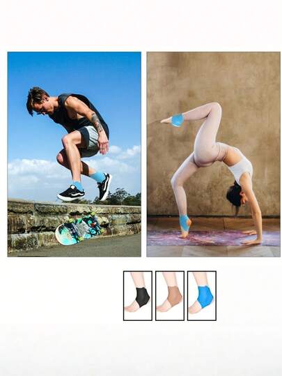 1 chiếc đai hỗ trợ mắt cá chân có thể điều chỉnh, đai ổn định mắt cá chân co giãn thoáng khí với dây đeo đã được cắt sẵn dành cho thể thao.