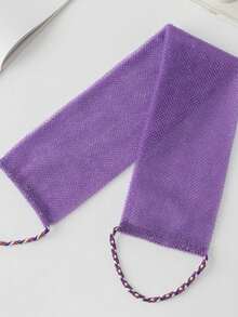 1pc Long Mesh Exfoliating Bath Sponge Set, Double-Sided Design, Gentle And Coarse Exfoliation, Efficient Body Scrubbing, Shower Back Brush, Premium Mesh Fabric, Convenient Hanging Strap Towel, Loofah Bath Sponge, Body Sponge, Smooth Skin - Multicolor - View 13