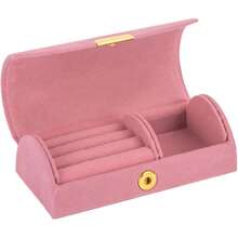 Mini Jewelry Box, Compact Travel Jewelry Box, Women's Portable Travel Jewelry Storage Box, Rings & Earrings - Multicolor - View 8