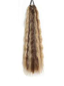 Ponytail Extension, Curly Ponytail Extension For Women, Lightweight Fluffy Fake Pony Tails Hair Extensions With Hair Tie, 24inch Long Wrap Around Soft Synthetic Wigs Suitable For Women's Daily Wear And Gatherings Hair Elastics Hair Rubber Bands Scrunchies Hair Rope,Summer,Holiday,Travel - Multicolor - View 10
