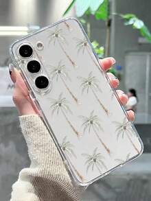 Ốp lưng điện thoại dày dặn, trong suốt, chống sốc, in hình cây dừa, tương thích với Samsung Galaxy S25/S25PLUS/S25 Ultra/A16/A36/A26/A56/A50/A12/A32/A52/A72/A51/A21S/A13/A14/S24/S24PLUS/S24Ultra,S22/A52/A53/A54/A55S23, 11/12Pro/12/12X/13/14/15/13Pro/14Pro/15Pro, 10/9/Note9/12c/Note11pro/Note8Pro - Nhiều màu - Xem 2