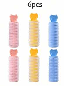 1个/2个/6个鸭嘴式空气刘海卷发器，蓬松卷发器，女士发饰夏季沙滩装扮抓夹度假发夹 - 彩色 - 查看 16