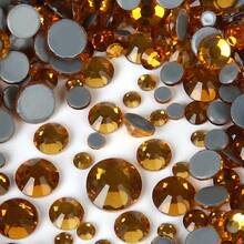 YONGNING SS6-30 Mixed Size Crystal Hot-Melt Transparent Glass Rhinestone Flat Back Decorative Pieces DIY Rhinestone Application For Shoes, Clothing, Hats And Other Daily Items - Mixed Size - View 9