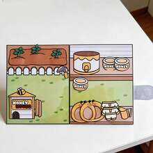 Bee Sweet Kitchen Dopamine Color Quiet Book DIY Handmade Craft Kit, Educational Pretend Play Toy Set, Cute & Adorable - Multicolor - View 3