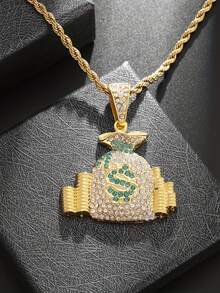 1件创意简约时尚高端钱袋吊坠配饰，小巧清新休闲轻盈，尽显奢华优雅精致，百搭饰品项链 - 時尚 - 查看 3