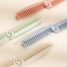 1pc/2pcs/4pcs Portable Foldable Comb, Anti-Static Dual-Use Comb, Fine-Tooth Double-Sided Design, Travel Mini Bangs Comb, Home Air Cushion Massage Brush, Essential For Female Students Dorm, Suitable For Daily Travel, Styling Tool For Normal Hair - Multicolor - View 23