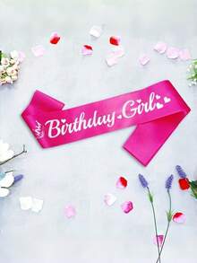 1条银箔生日绶带，趣味生日派对装饰，适合女孩，16/18/21岁生日绶带礼物，适合任何年龄，海滩、婚礼等场合。 - 彩色 - 查看 5