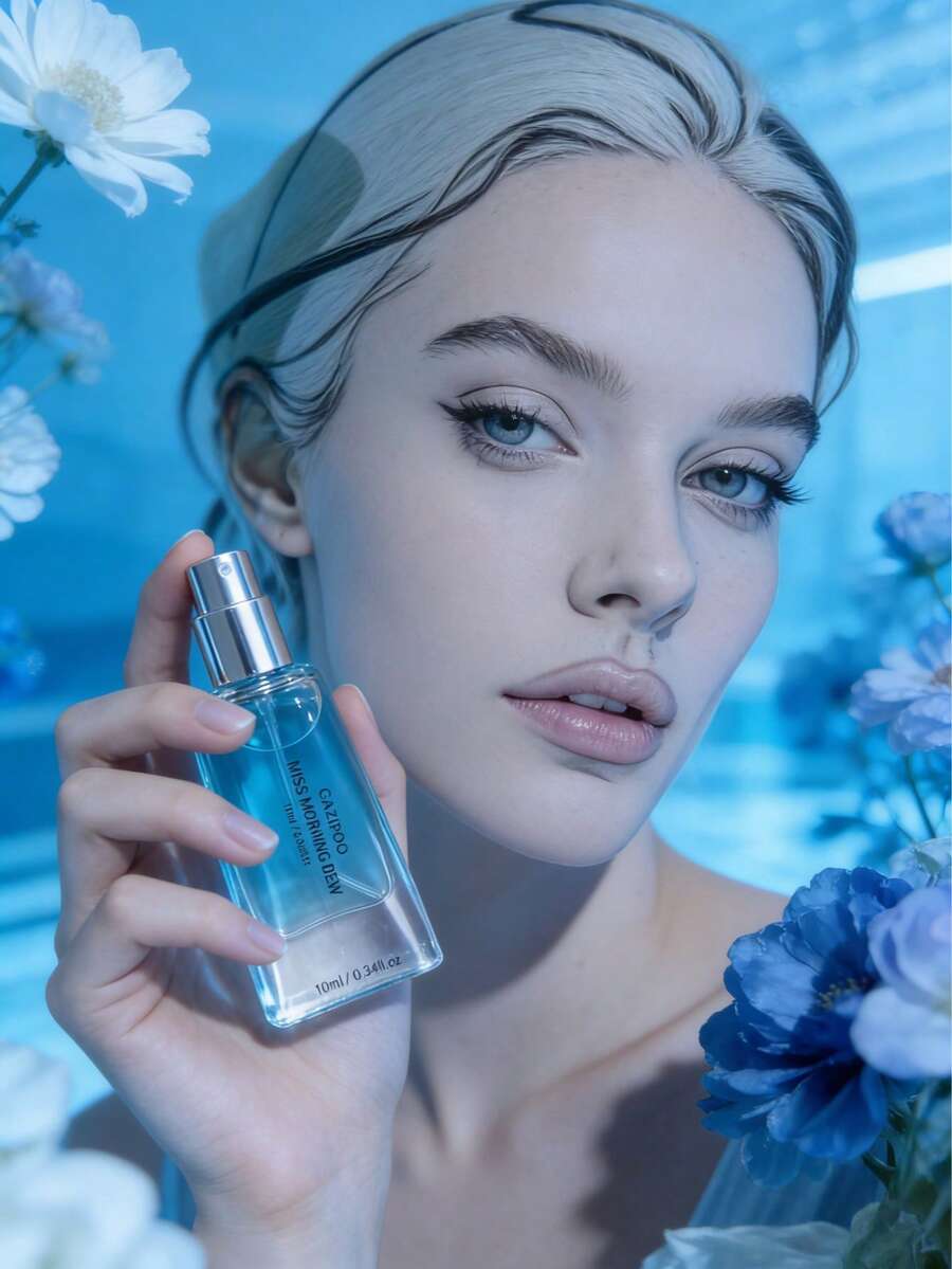 Miss Dew 10ml - Peach, Kiwi, Watermelon, Jasmine, Lemon, Musk - Elegant Long-Lasting Fragrance, Suitable For Dates, Work, Daily Wear, Parties, Travel, Holidays, Birthdays. Floral Woody Scent For Women - Elegant And Long-Lasting, Ideal For Gifting To Parents, Partners, Friends. - Morning Dew - View 1