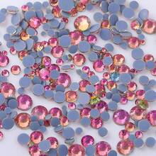 ICIQ 800pcs Mixed Size SS6-SS30 High Quality Crystal Hotfix Rhinestones, Flat Bottom Hotfix Decorative Crystals For 3D Nail Art, Clothing & Accessories DIY - Mixed Size - View 35
