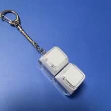 Chaveiro antiestresse com várias teclas - Simulador de teclado portátil para ansiedade e concentração, gadget silencioso para mesa de escritório, presente para alívio do estresse para adultos. - Multicolorido - Ver 2