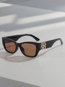New Retro Square Fashionable Versatile Elegant Fashion Glasses, Essential Accessory For Outings And Vacations - Multicolor - View 4