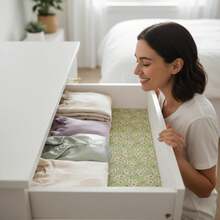 Chamomile Scented Drawer Liners For Dresser Drawers (10 Large Sheets, 19.7" X 14.4") - Non Adhesive Drawer Paper Liner For Bedroom Dresser &Amp; Closet Shelves By Lindau2019s Essentials - ColorA - View 9