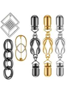 1/6 件装束腰带和衬衫夹复古连衣裙束腰夹，适用于女士服装披肩、开衫连衣裙、毛衣 - 彩色 - 查看 6