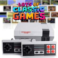Classic Mini Retro Game Console Built In Classic Video Games,AV Output Handheld Game System With Dual Wired Controllers,Plug And Play. - Màu Xám nhạt - Xem 3