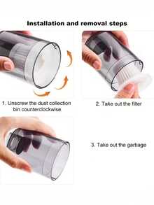 1pc/2pcs Vacuum Cleaner Filter Cartridge, Car Vacuum Cleaner Accessories, HEPA Filter Paper, Handheld Vacuum Cleaner Filter Net, Air Filter Cartridge. High-Efficiency Filtration Of Micro-Dust And Particles, Enhancing Cleaning Performance. Premium Filter Paper Material, Highly Breathable, Easy To Clean And Replace, Effectively Extending Machine Lifespan, Ideal Accessory For Maintaining Fresh And Clean In-Car Air. - White - View 7