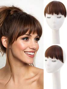 Tóc giả nữ kiểu Nhật, kiểu dáng tự nhiên, không đường may, mái bằng, kiểu anime, mái ngắn trên lông mày, tóc giả tổng hợp. - Nhiều màu - Xem 11