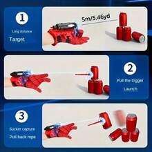 9/6/3 Launcher Options, Multiple Glove Packs Available, Spider Web Blaster Launcher With Gloves Set, Children's Toy, Role-Playing Launcher Wrist Guard Accessory, Creative Toy, Suitable As Children's Birthday/Christmas Gift - Multicolor - View 4