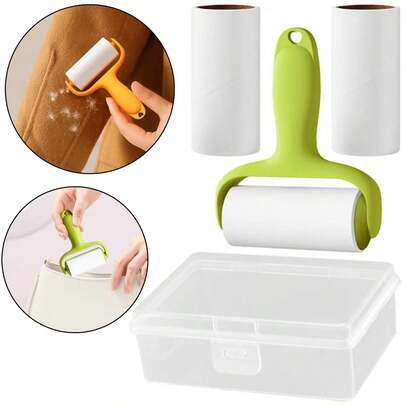 迷你便携式滚轮脱毛器 - 迷你滚轮脱毛器，轻松去除衣物上的毛发。便携式脱毛设备，方便随身携带。脱毛神器。