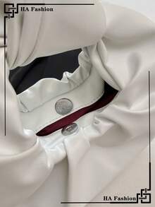 2026 Fashionable And Simple Cloud-Shaped Pleated Handbag, Shoulder Bag, Or Crossbody Bag For Daily Use - White - View 4