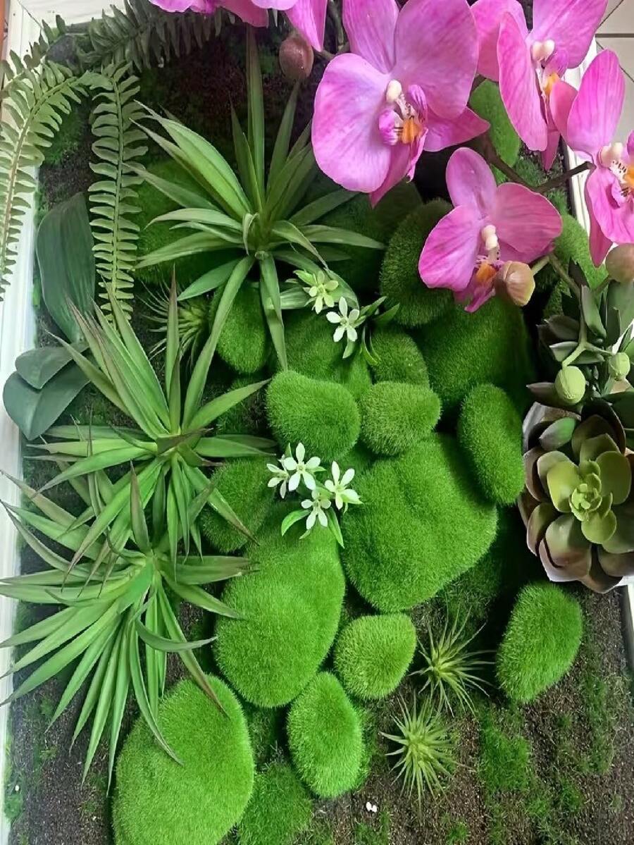 6/12 Decoración de musgo artificial, verde brillante, adecuado para contenedores de vidrio, decoraciones de descanso para reptiles y anfibios, decoraciones para reptiles, hábitats para anfibios, decoraciones para recintos de mascotas, decoraciones de aspecto natural, hojas de musgo decorativas, material de larga duración, musgo artificial duradero, decoraciones de plantas simuladas, decoraciones de hábitat, propietarios de reptiles, amantes de los contenedores de vidrio