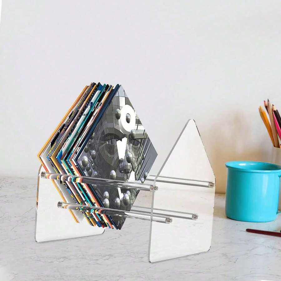 Vinyl Record Storage Holder,Vinyl Organizer, Acrylic Vinyl Record Display Racks,Quick Assembly Vinyl Album Holder,Record Album Storage Rack For Book Albums - View 1