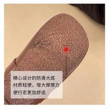 2026 New Flat Slide Sandals For Women, Square Toe Mary Jane Comfortable Slip-On Shoes For Spring & Summer - Brown - View 5
