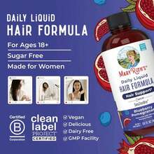 Daily Liquid Hair Formula |   Hair & Scalp Nutrition Supplement |   With SesZenBio ™ , Biotin & Vitamin C |   Blueberry Pomegranate Flavor |   16 Fl Oz - 1 Bottle - 查看 3