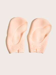Foot care 1双硅胶柔软保湿嫩肤防皲裂袜，沙滩袜，室内袜 - 杏色 - 查看 5