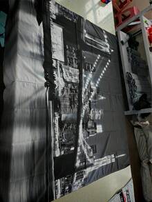 Bộ 2 rèm cửa cản sáng in hình phong cảnh thành phố về đêm, rèm che riêng tư có túi luồn thanh treo, thích hợp cho phòng ngủ, phòng khách, ký túc xá, văn phòng, quà tặng ngày Valentine, trang trí nhà cửa. - Nhiều màu - Xem 7