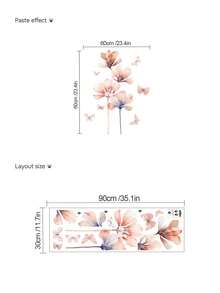 1pc Removable Wallpaper [Flowers, Birds, Deer] Decoration For Boys/Girls Room, Nursery, Living Room, Bedroom, Window - Cute Creative Wall Art Decor For Children - Multicolor - View 11