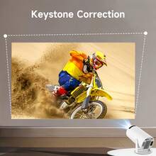 TUOGTCI F300 Projector, Android 11 Native, 720P HD, Supports 4K, 180° Rotation, Adjustable Focus Lens, Portable Home Theater, Suitable For TV Stick, USB, Smartphone, Applicable For Viewing, Gaming, Presentation - View 11