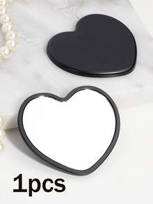 1个/5个/10个/20个/50个装心形便携镜，学生便携式化妆镜，旅行钱包口袋镜，心形化妆镜，价格实惠，圣诞礼物，化妆品，化妆工具，便宜好物，礼物，女士礼物，圣诞礼物，赠品，旅行，旅行必备 - 彩色 - 查看 24