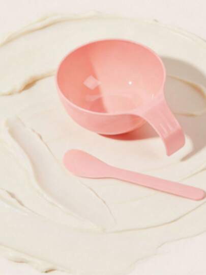 طقم وعاء وفرشاة العناية بالبشرة DIY 2 في 1، طقم وعاء خلط قناع الوجه للسفر، للكريمات النهارية والليلية، أداة تجميل سهلة التنظيف