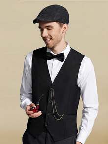 4 Stück D EXCEED 1920er Jahre Vintage Accessoire Set für Herren mit Barett, Fliege, Hosenträger für Theateraufführungen, 1920er Jahre Vintage Party, Cosplay, Valentinstag Geschenk, Themenparty - Verschiedenfarbig - Übersicht 6