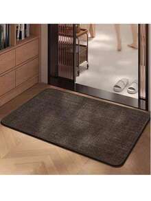 Thảm bếp kẻ caro bằng polyester có thể giặt được, thảm hình chữ nhật tối giản, thích hợp cho nhà bếp, phòng ăn, trang trí nhà cửa, trang trí phòng, trang trí nội thất. - Màu vàng trâu - Xem 3