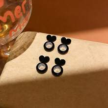 32个/盒 白色心形硅胶耳塞，低过敏性，可调节，适合防止耳垂损伤，可DIY耳环后塞和重型耳环，4个/袋可选 - 愛心耳堵 - 查看 10