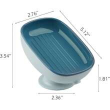 1 cái khay đựng xà phòng có giác hút, khay đựng xà phòng bằng nhựa tự thoát nước, khay đựng xà phòng gắn tường không cần khoan, hộp đựng xà phòng thiết kế nhỏ giọt nước cho phòng tắm, bồn rửa nhà bếp và vòi sen. - A - Xem 8