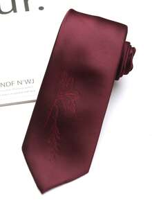 1pc Embroidered Handmade Unisex Necktie, Suitable For Casual, Street, Daily, Party, Gift - Multicolor - View 8