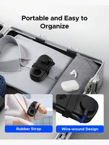 ORICO 旅行电源插座，配备 2 个交流电源插座、2 个 USB-A 端口和 1 个 USB-C 端口，适用于旅行/家庭/宿舍/办公室。 - 查看 10