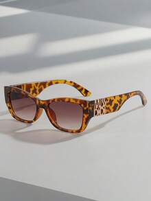 New Retro Square Fashionable Versatile Elegant Fashion Glasses, Essential Accessory For Outings And Vacations - Multicolor - View 5