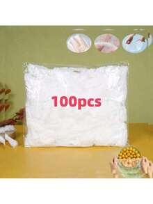 50/100/200 个可重复使用的弹性食品保鲜盖 - 半透明弹性塑料包装，适用于保存剩菜、水果和蔬菜 - 非常适合在厨房、冰箱和台面上储存，也适用于婚礼装饰、圣诞节装饰、生日装饰、生日礼物、圣诞餐桌装饰、圣诞庆祝活动、圣诞装饰和圣诞礼物等。 - 彩色 - 查看 8