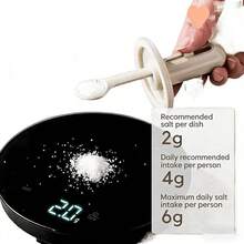 1pc Kitchen Salt & Seasoning Jar, Leak-Proof Telescopic Spice Bottle, Crystal Glass, Airtight Moisture-Proof Spice Jar - White - View 8