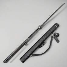 1 Pc 58-Inch 19oz 2-Piece 12.5mm Fiberglass Low Deflection Professional Billiard Cue Stick, With 1 Pc 1*1 Hard Protective Case - Black - View 12