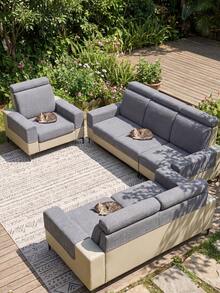 1 pieza Funda elástica para sofá, Funda de asiento de sofá de cobertura completa antideslizante, Adecuada para todas las estaciones, Funda de cojín para exteriores, Manta de sofá de tela gruesa, Lavable a máquina, a prueba de polvo, apta para mascotas, decorativa para dormitorio, oficina, sala de estar, aplicable a sofá en combinación y en forma de L, 1/2/3/4 plazas - Gris Oscuro - Ver 10