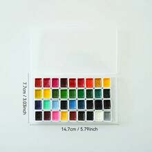 98 Color Solid Watercolor Paint Set - Professional Artist Grade, Suitable For Chinese Painting, Landscape Painting And DIY Crafts, Comes With Portable Gift Box For Easy Storage And Carrying - Multicolor - View 12